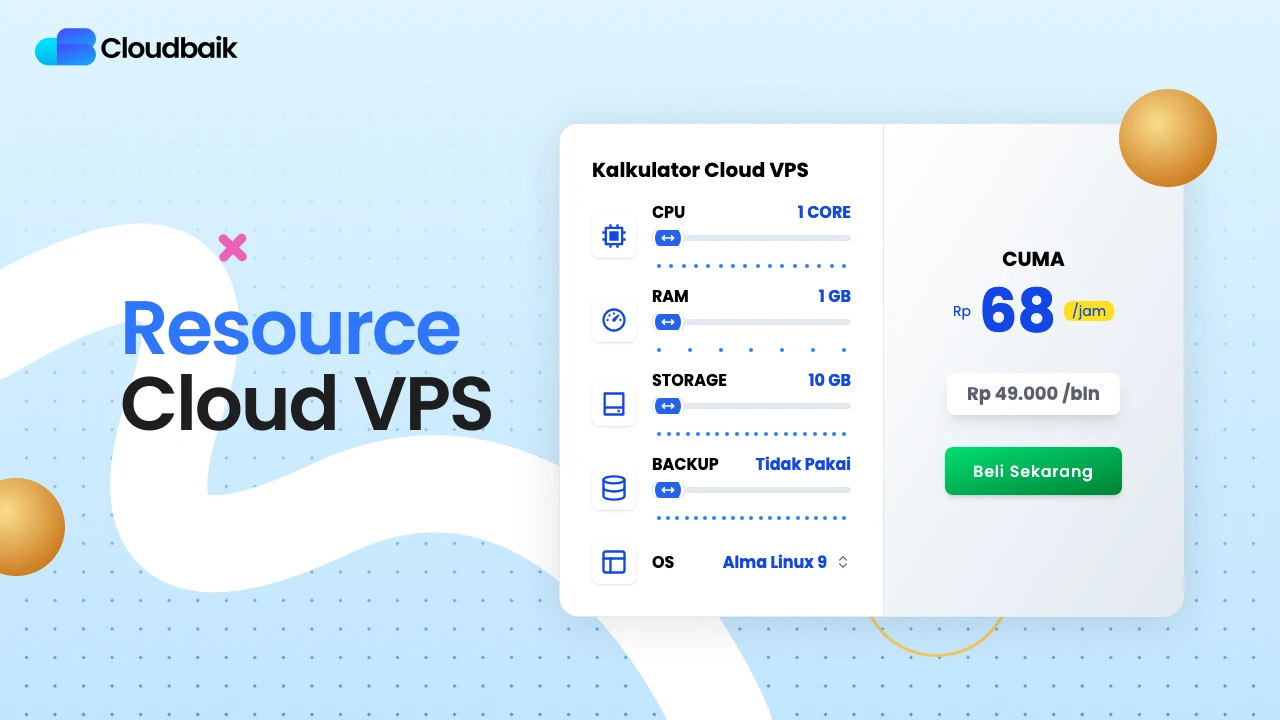 Kenali Resource Cloud VPS di Cloudbaik Sebelum Sewa Server
